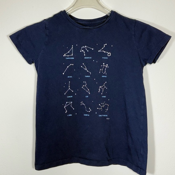 Crewcuts Other - 2 piece/$12 Pink Paris Graphic and Navy Constellations Kids T-Shirt Size L 10-11